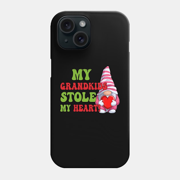 Gnome My Grandkids Stole My Heart Phone Case by Jenna Lyannion