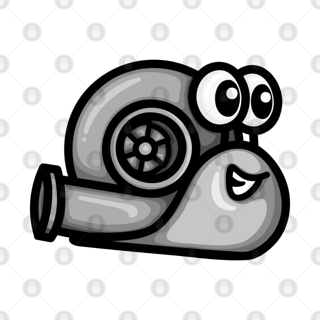 Turbo Snail Version 1 - Gray by hoddynoddy