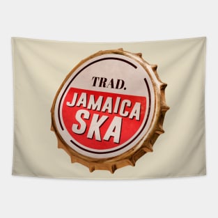 Traditional jamaica ska bottle cap Tapestry