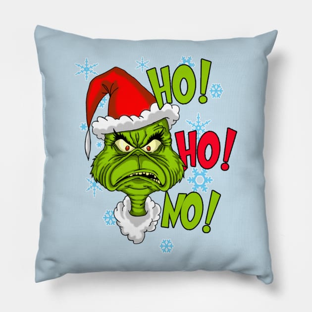 You're a Mean One Pillow by AABDesign / WiseGuyTattoos