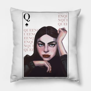 Queen of Spades Pillow