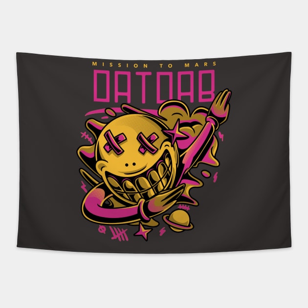 funky-t-shirt-design-generator-featuring-a-dabbing-character Tapestry by Falameurei