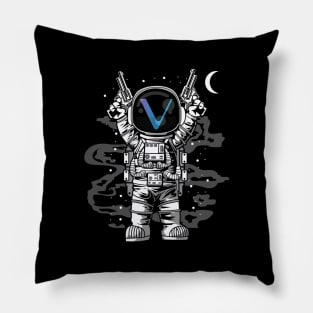 Astronaut Vechain Crypto VET Coin To The Moon Token Cryptocurrency Wallet Birthday Gift For Men Women Kids Pillow