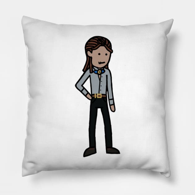 Mr. Inference Cartoon 4 Pillow by gagimas