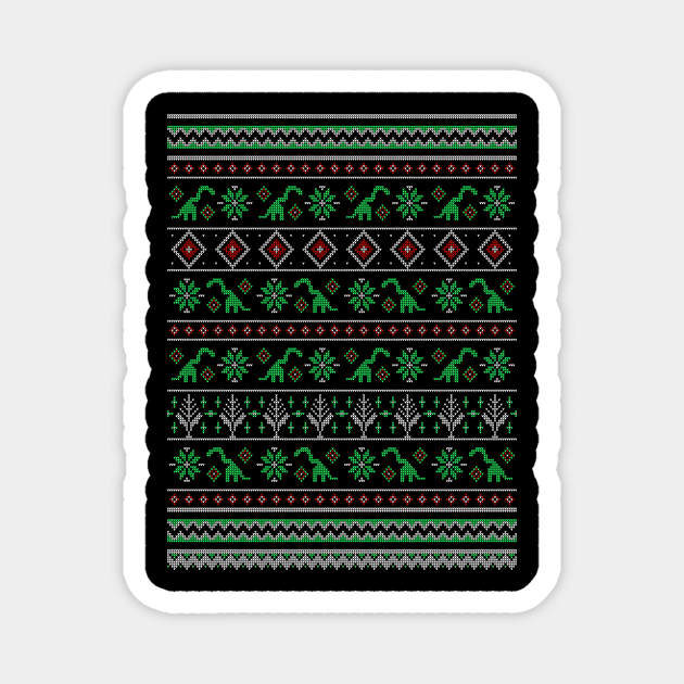 Shylasaur Holiday Sweater Magnet by allisawr