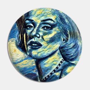 Marilyn Monroe Van Gogh Style Pin