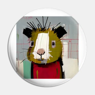 Funny Cartoon Guinea Pig Pin