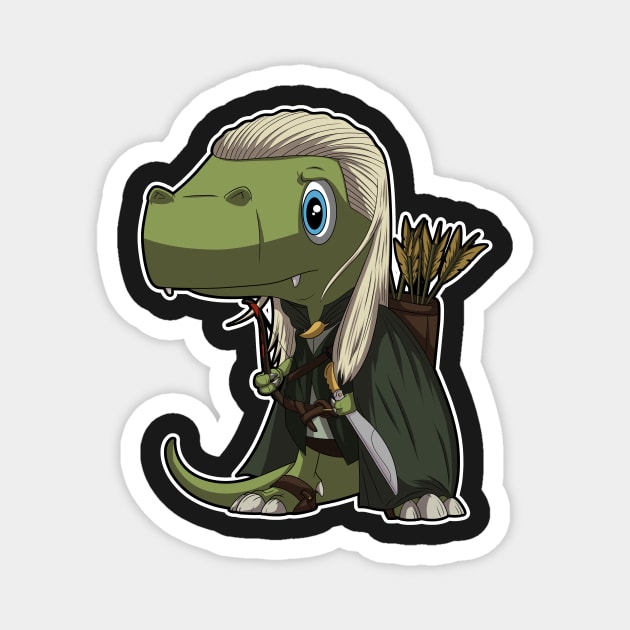 Dino elf Magnet by DinoTropolis