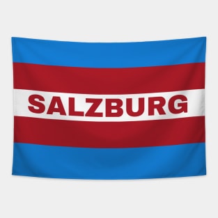 Salzburg City in Austrian Flag Tapestry