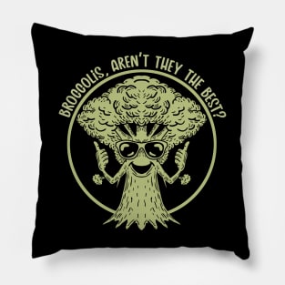 Cool Broccolis Mono Pillow