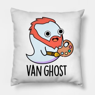 Van Ghost Funny Artist Ghost Pun Pillow