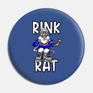 Ice Hockey RINK RAT Pin