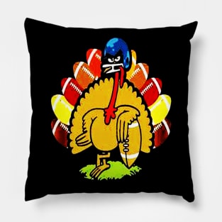 Turkey Football Thanksgiving Pillow