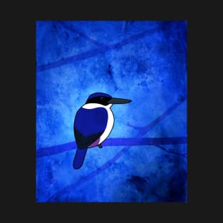 Ultramarine Kingfisher (Todiramphus leucopygius) T-Shirt