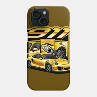 awesome car design illustration Phone Case