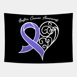 Gastric Cancer Awareness Heart Ribbon Gift Valentines Day - In This Family Nobody Fights Alone Tapestry