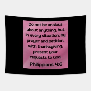 Bible Verse Philippians 4:6 Tapestry