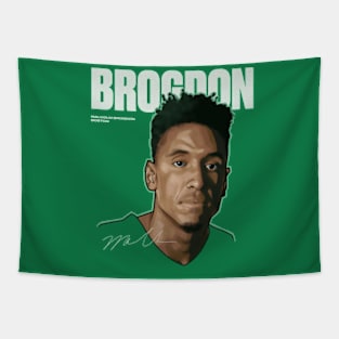 Malcolm Brogdon Boston Game Face Tapestry