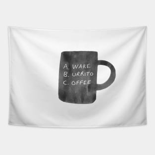 Morning Breakfast Coffee Mug Tapestry