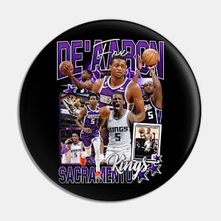 Vintage De Aaron Fox Basketball Retro Pin