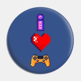 Game Lover - I Love Playing Games Pin