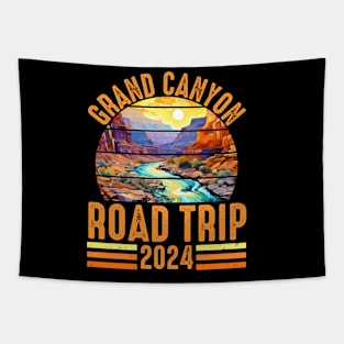 Grand Canyon National Park Road Trip 2024 Funny Family Vacation Tapestry