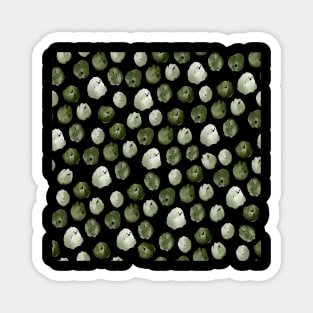 Green Finger Painting Patterns Magnet