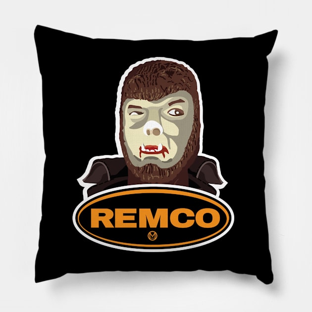 Weird Eye Wolfman Pillow by FrankenTad