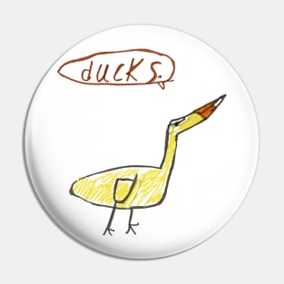 kids art ducks Pin