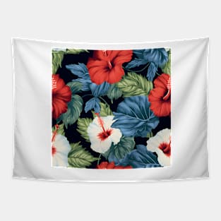 Hibiscus Flowers Pattern 22 Tapestry