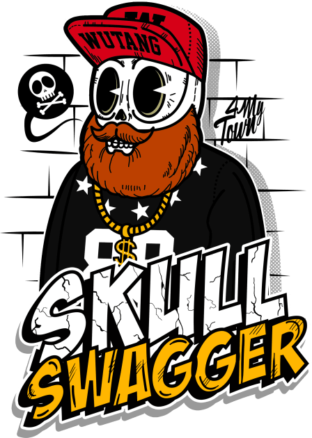 Skull Swagger Kids T-Shirt by fulaleo