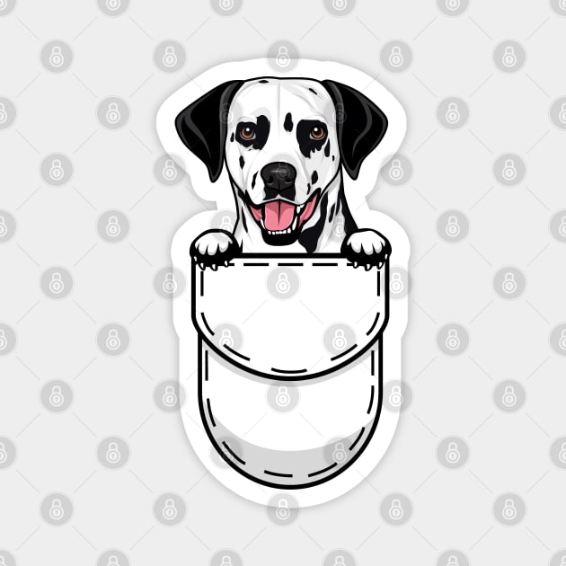 Funny Dalmatian Pocket Dog Magnet by Pet My Dog