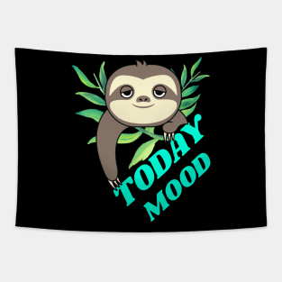 Lazy mood,sleepy days,funny lazy sloth. Tapestry