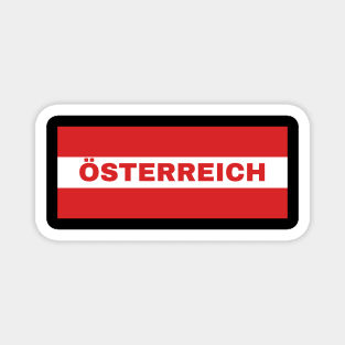 Österreich in Austrian Flag Magnet