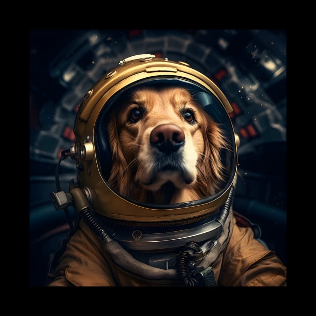 Astro Dog - Golden Retriever by Merchgard