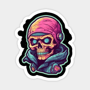 Skull Rebel Anarchy Magnet