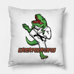 Funny Karatesaurus Trex Karate Pillow