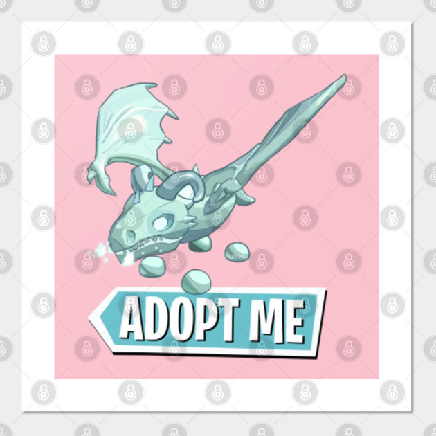 Roblox Adopt Me Frost Dragon Wallpaper Frost Dragon Adopt Me Adopt Me Posters And Art Prints Teepublic frost dragon adopt me