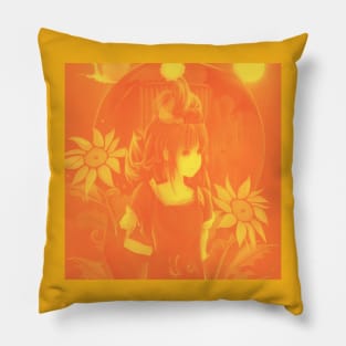 Friendly Introvert Field of Sunflowers Pillow