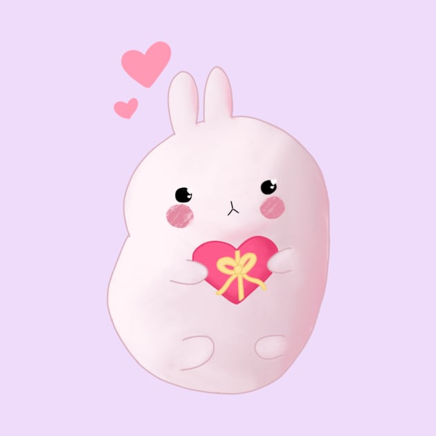 Molang valentines design by Mydrawingsz