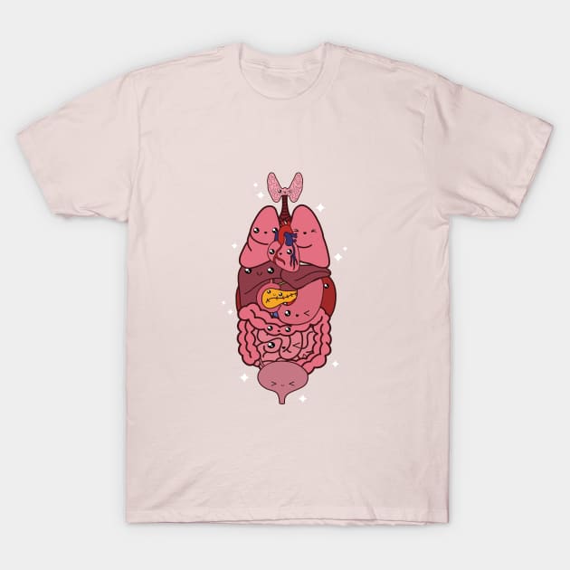Kawaii Medical Anatomy Organs - Kawaii Anatomy - T-Shirt | TeePublic