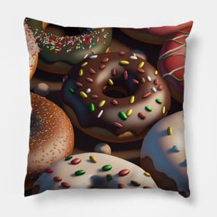 Jummy christmas donuts Pillow