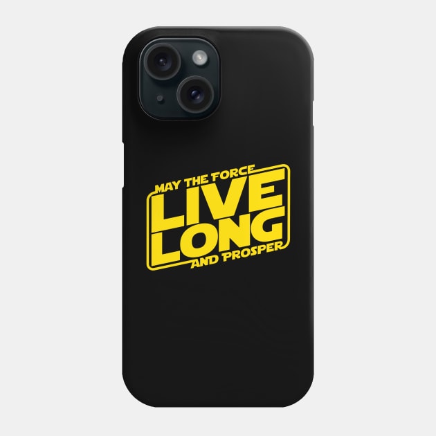 May The Force Live Long And Prosper Phone Case by INLE Designs