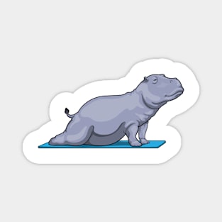 Hippo Yoga Fitness Magnet