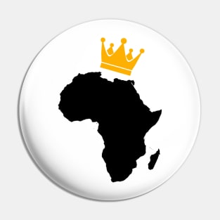 African King, African Queen, Africa, Crown Pin