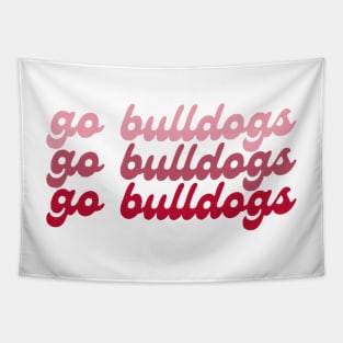 go bulldogs gradient Tapestry