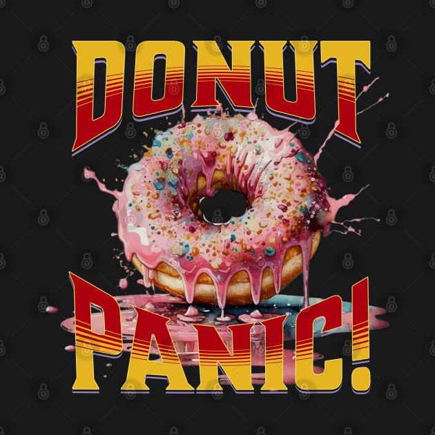 Donut Panic! Funny Donut by RockReflections