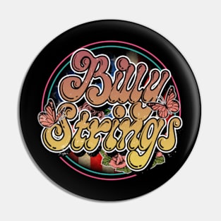 Billy Flowers Graphic Proud Name 70s 80s 90s Vintage Styles Pin