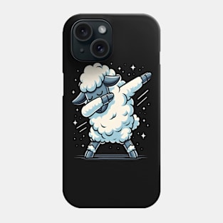 funny dabbing sheep glasses dab dance Phone Case