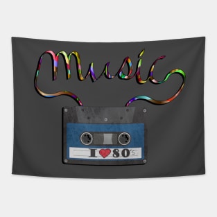 80’s Graphic Design Gifts for 80s Music Lover Tapestry